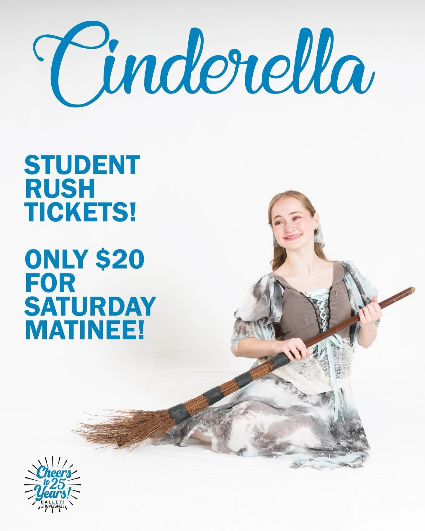 ✨ Student Rush Special – Ballet Ensemble of Texas presents Cinderella ✨

Step into a fairytale with a twist! Cinderella finds herself living with her outrageous stepmother Superbia, stepsisters Fabulousa and Marvelousa, and their mischievous cat Luxuria—until the Fairy Godmother and her dazzling cast of fairies change everything. This enchanting and hilarious ballet is perfect for all ages and full of magic, humor, and heart 💫

🎟 STUDENT RUSH TICKETS – $20
Available for the Saturday 1:00 PM matinee (April 25)
Call 972-304-7047 to Claim Special Student Price • Limited availability

✨ Don’t miss this sparkling celebration of dance, laughter, and fairytale magic!

#coppellchamber
Photo by Ethan Good.