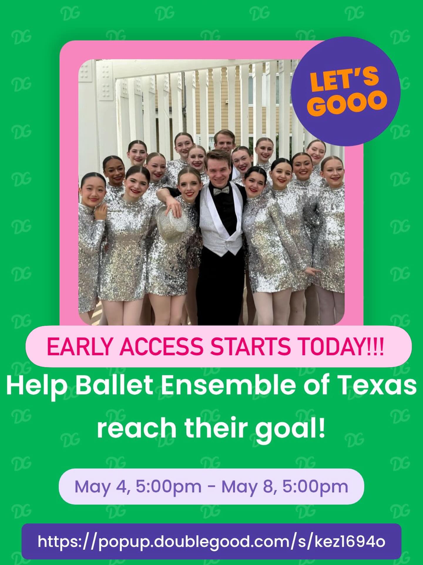 EARLY ACCESS STARTS TODAY Help support Ballet Ensemble going to Austria for Stars of Tomorrow!!! Not to mention the popcorn is soooo good! Some would say Double Good!! 🍿 #doublegood #balletacademyoftexas #balletensembleoftexas #starsoftomorrowinternational
