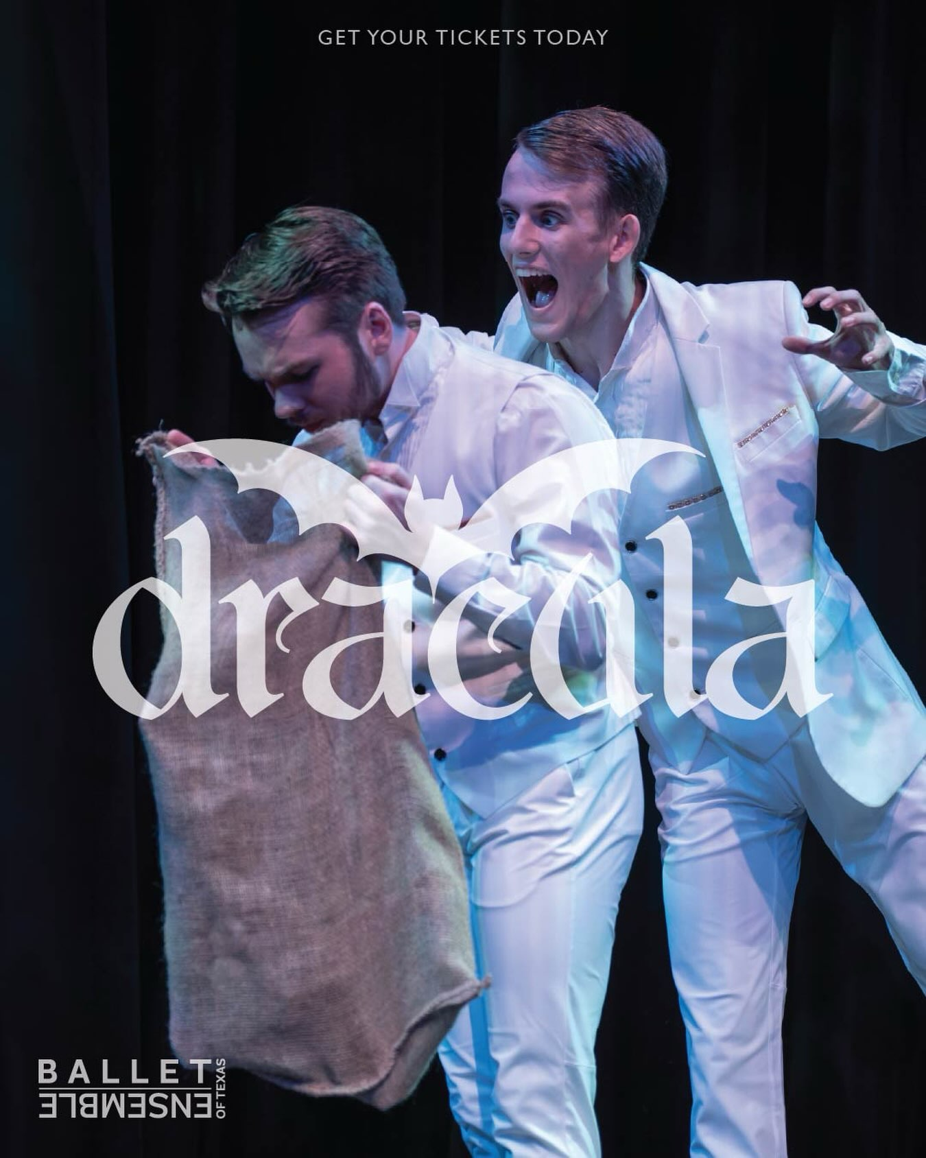 BALLET ENSEMBLE OF TEXAS PRESENTS

🩸🦇DRACULA 🦇🩸
 
ALL-NEW CHOREOGRAPHY BY LINDSEY YOES DANIEL & WALKER MARTIN
 
FRIDAY, OCTOBER 30, 2026
6:00 PM — Drinks with Dracula
7:00 PM — Dracula Performance
 
SATURDAY, OCTOBER 31, 2026
2:00 PM — Dracula Performance
Post Performance — Trick-or-Treat with the Ensemble
 
COME IN COSTUME!
Join us in costume for Dracula! Best dressed wins a prize. (Each show) 
 
$50 Adults | $40 Students/Seniors
Tickets: coppellartscenter.org
972-304-7047
 
Photo by Abby Thurgood
#coppellchamber